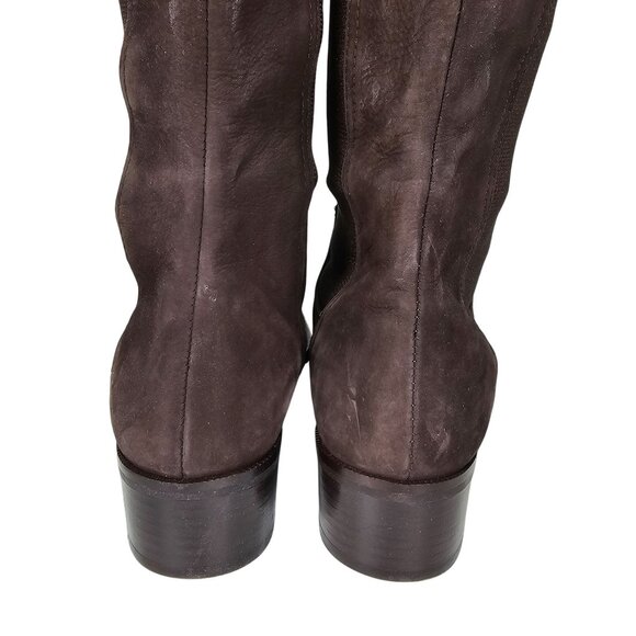 Amalfi‎ By Rangoni Womens Brown Suede Knee-High Boots 8.5M Made In Italy - Picture 5 of 16